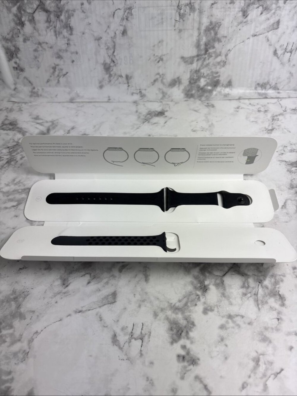 -Nike Sport Band Anthracite/Black Open Box